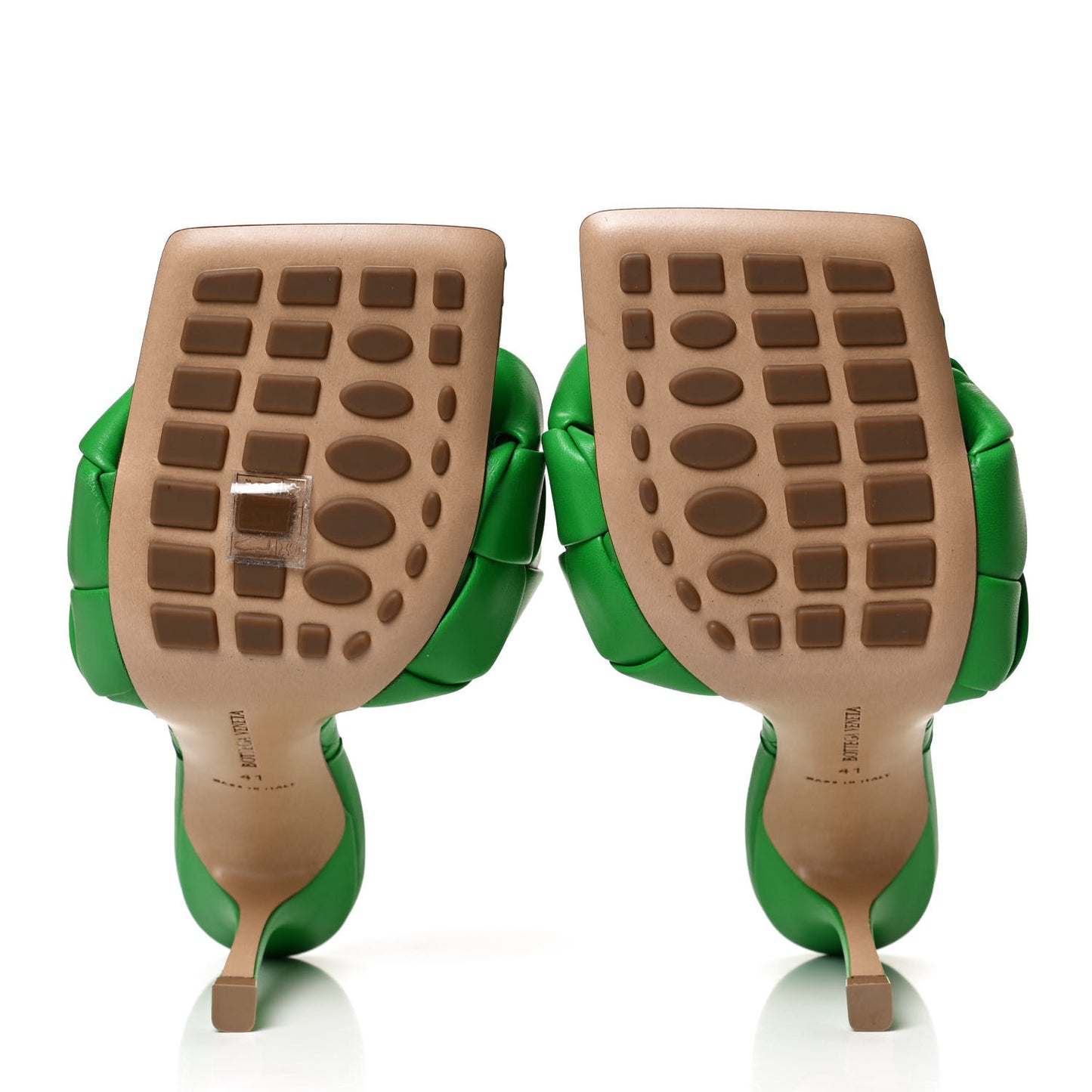Nappa Maxi Intrecciato Lido 90mm Mule Sandals 41 Grass