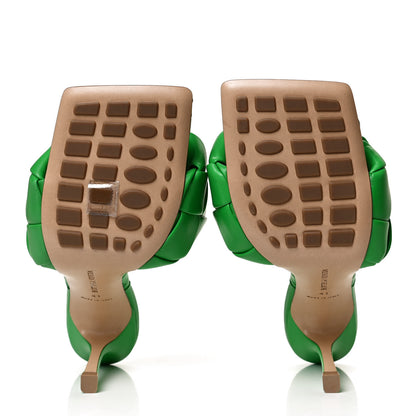 Bottega Veneta Nappa Maxi Intrecciato Lido 90mm Mule Sandals 41 Grass 7 of 10