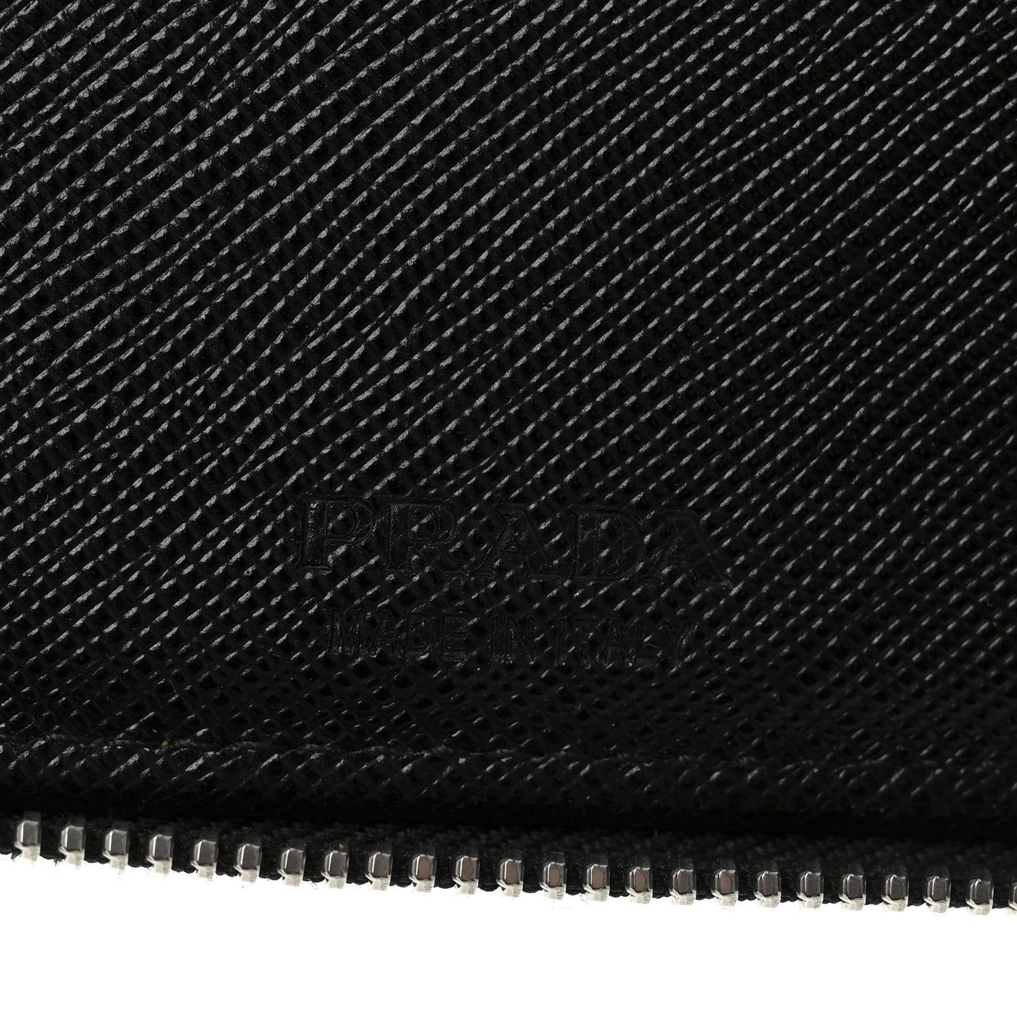 Tessuto Nylon Zip Around Wallet On Strap Black