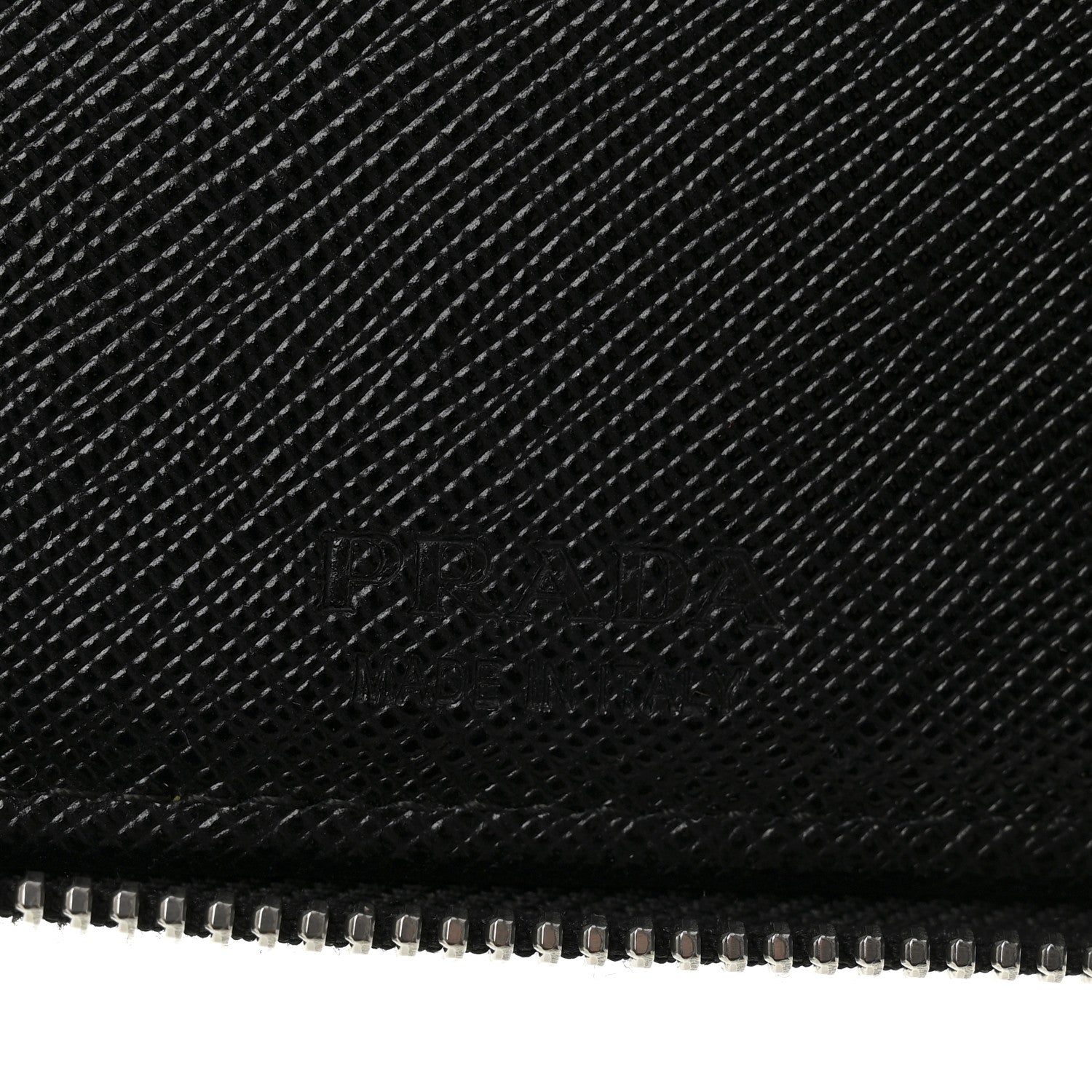 Prada Tessuto Nylon Zip Around Wallet On Strap Black 6 of 7