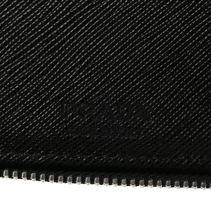 Prada Tessuto Nylon Zip Around Wallet On Strap Black 6 of 7