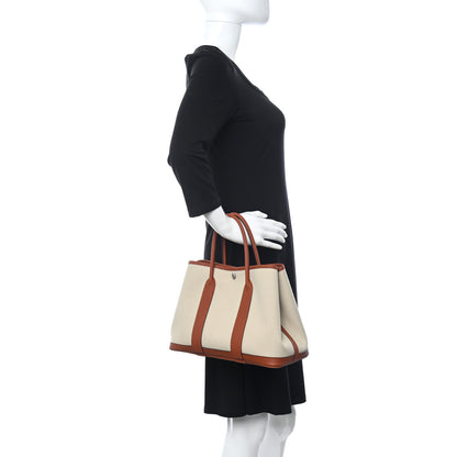 Hermes Twill D Negonda Garden Party 30 TPM Tote Beton Cuivre 2 of 10