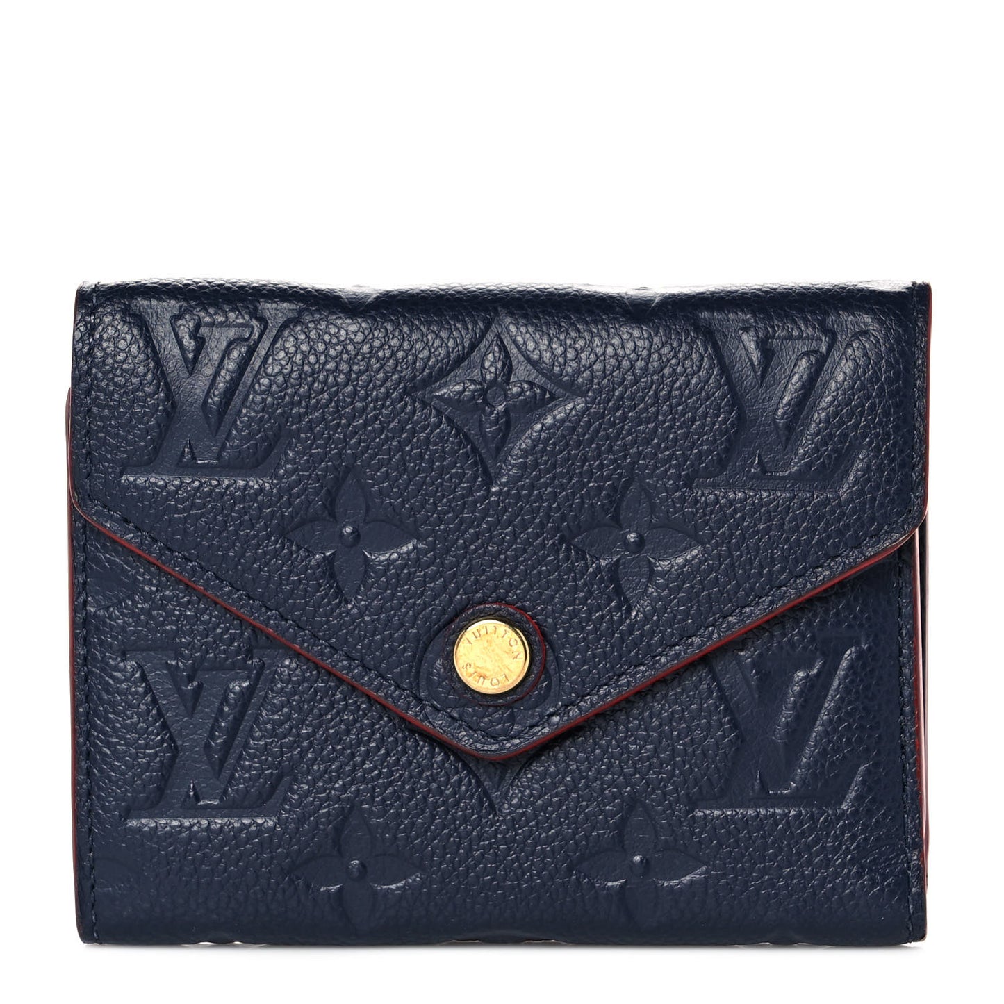Empreinte Victorine Wallet Marine Rouge