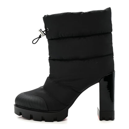 Christian Louboutin Fabric Oriona Lug 100 Boots 40.5 Black 1 of 8