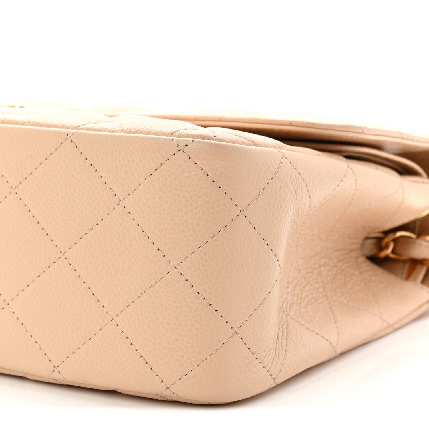 Chanel Caviar Quilted Jumbo Double Flap Beige Clair 10 of 11