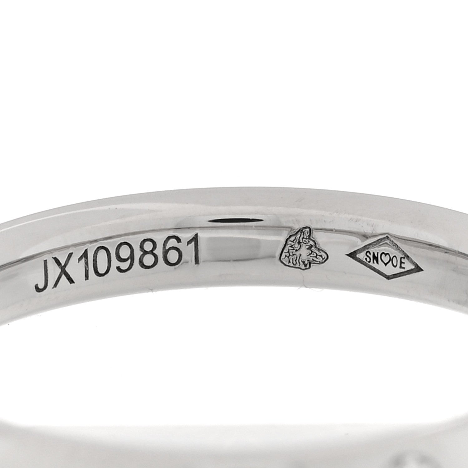 Van Cleef & Arpels Platinum Diamond Tendrement Etoiles Wedding Band Ring 48 4.5 5 of 6