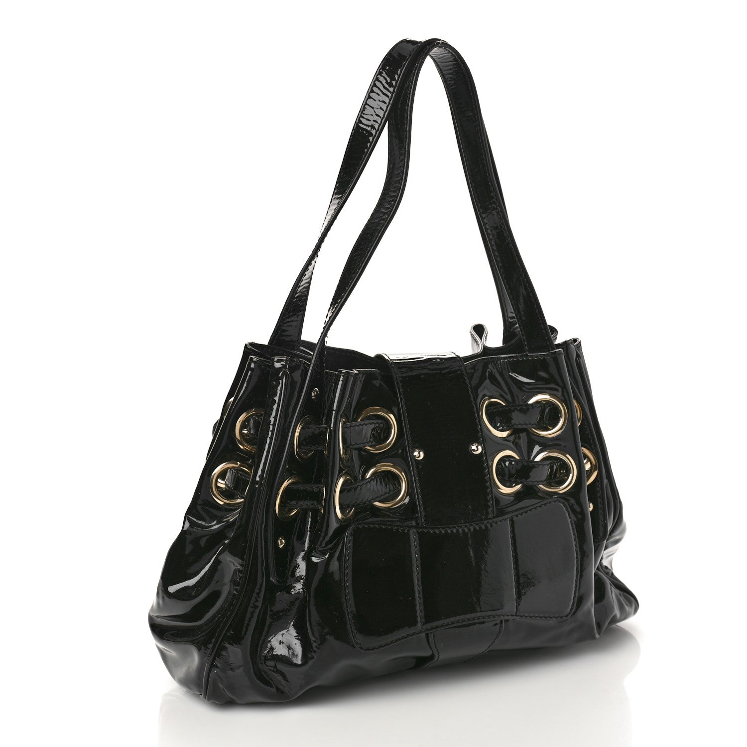 Jimmy Choo JIMMY CHOO Crushed Patent Ramona Black 2 of 9