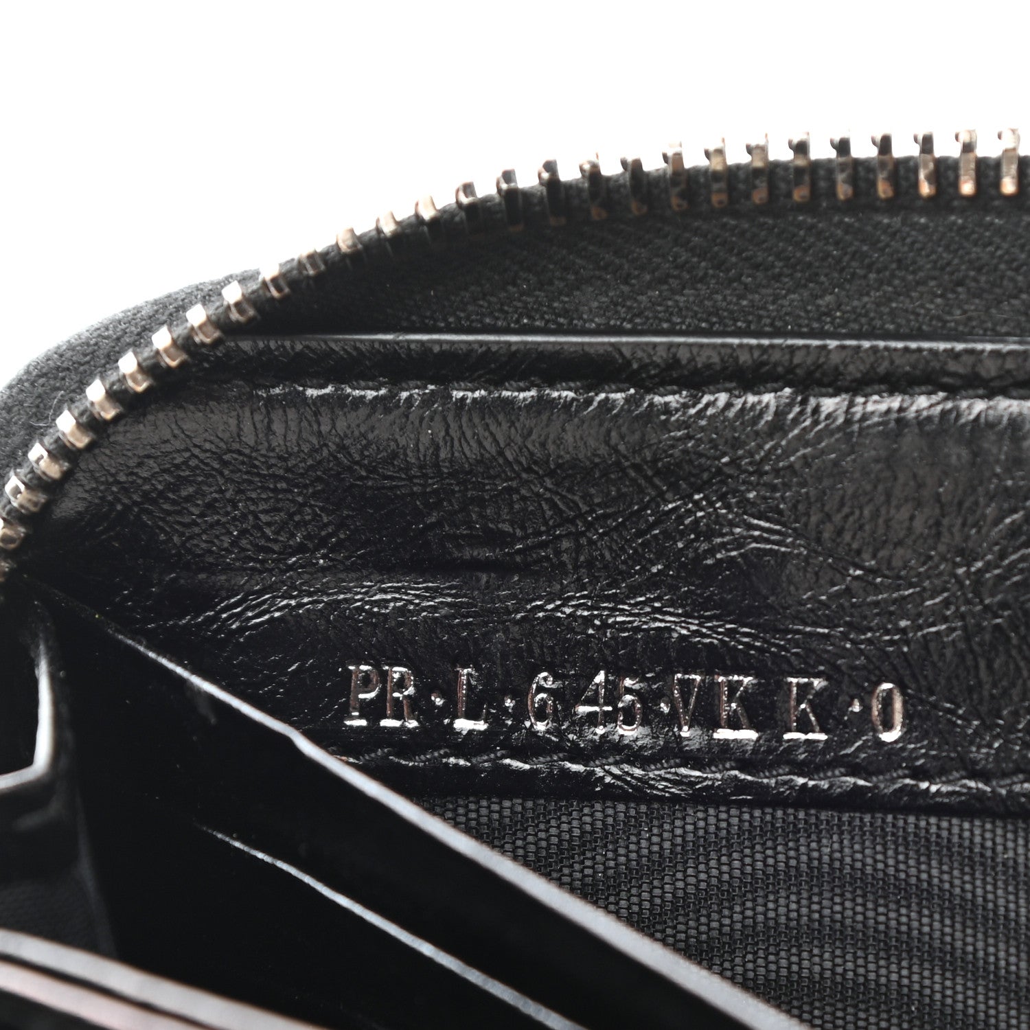 Valentino Garavani Craquele Calfskin Rockstud Zip Around Wallet Black 8 of 10