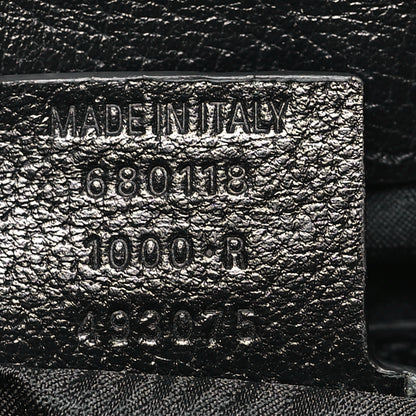 Gucci X BALENCIAGA BB Monogram Calfskin Web Small Jackie 1961 Hobo Black 7 of 10