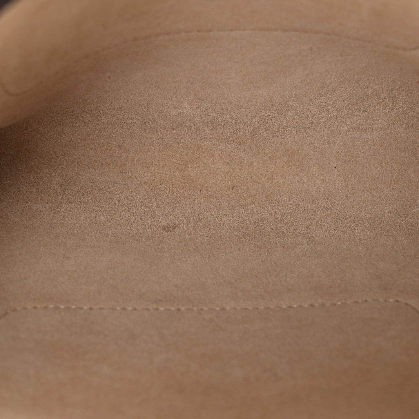 Suede Calfskin Small Faye Shoulder Bag Pearl Beige