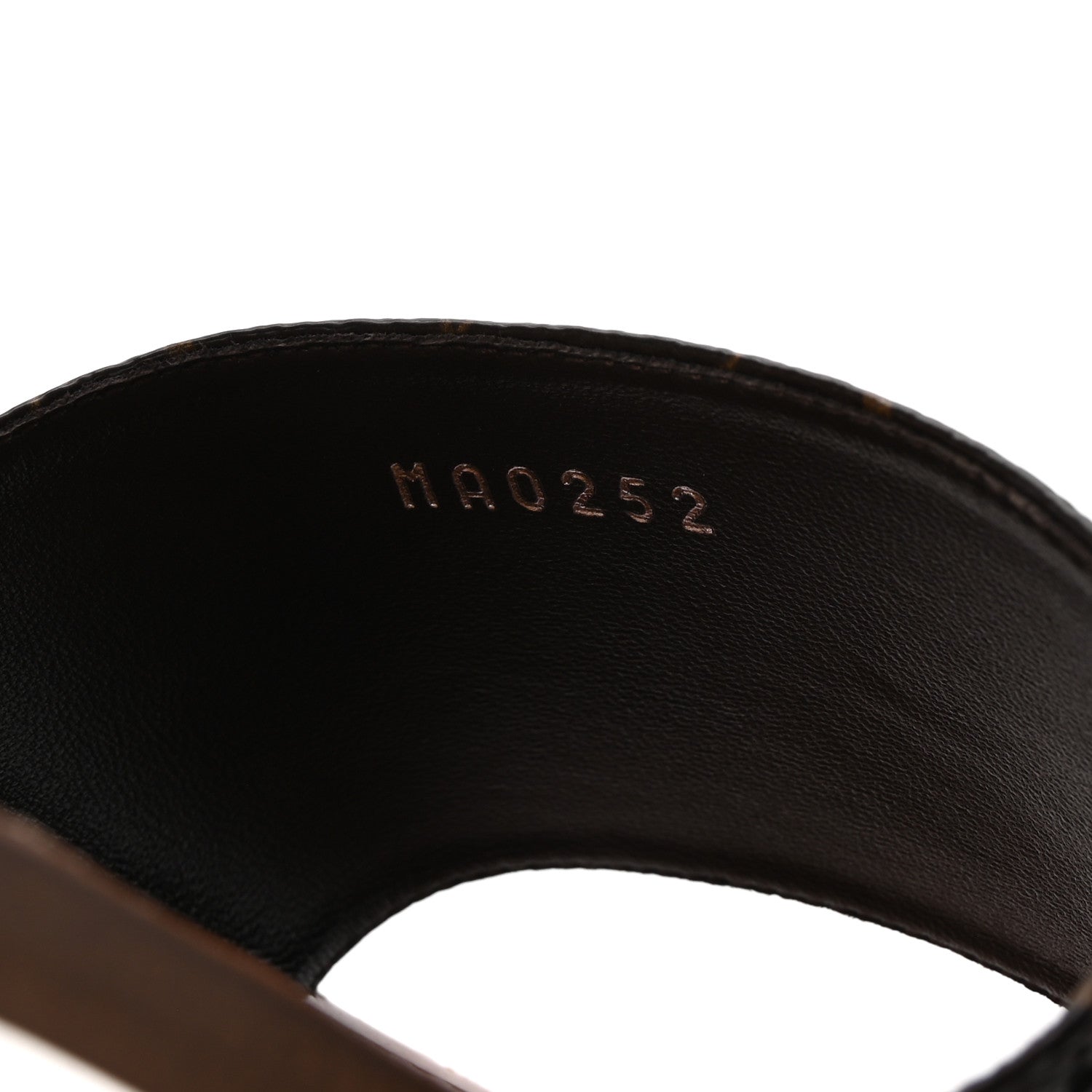 Louis Vuitton Calfskin Perforated Monogram Silhouette Flat Sandals 39 Gold 9 of 9