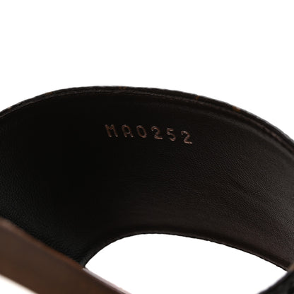 Louis Vuitton Calfskin Perforated Monogram Silhouette Flat Sandals 39 Gold 9 of 9