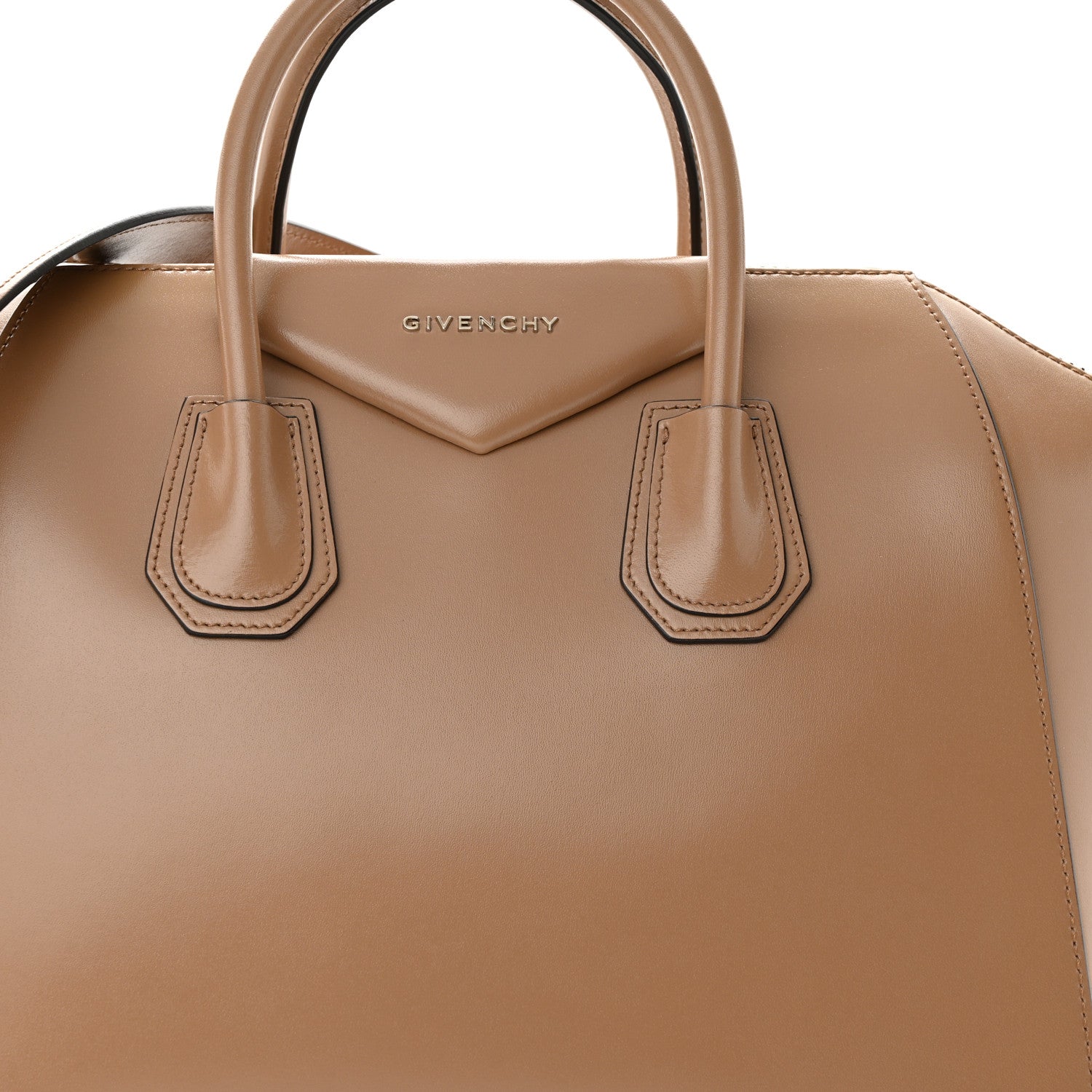 Givenchy Shiny Lord Calfskin Medium Antigona Dark Beige 8 of 13
