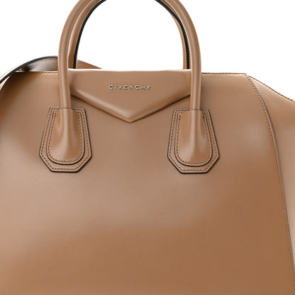 Givenchy Shiny Lord Calfskin Medium Antigona Dark Beige 8 of 13