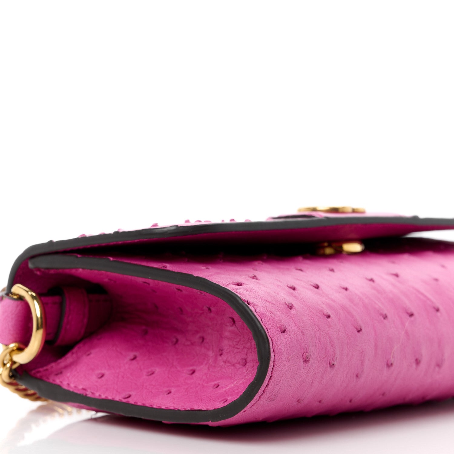 Gucci Ostrich Mini Diana Bag Pink 10 of 11