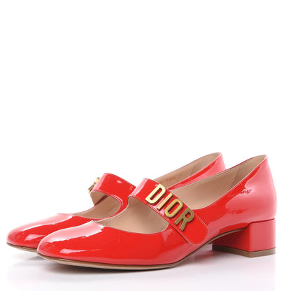 Christian Dior Patent Baby-D Ballet Pumps 36.5 Deep Red 3 of 10