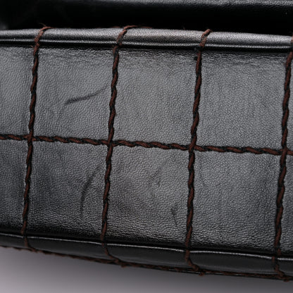 Chanel Lambskin Stitched Chocolate Bar Single Flap Brown 14 of 17