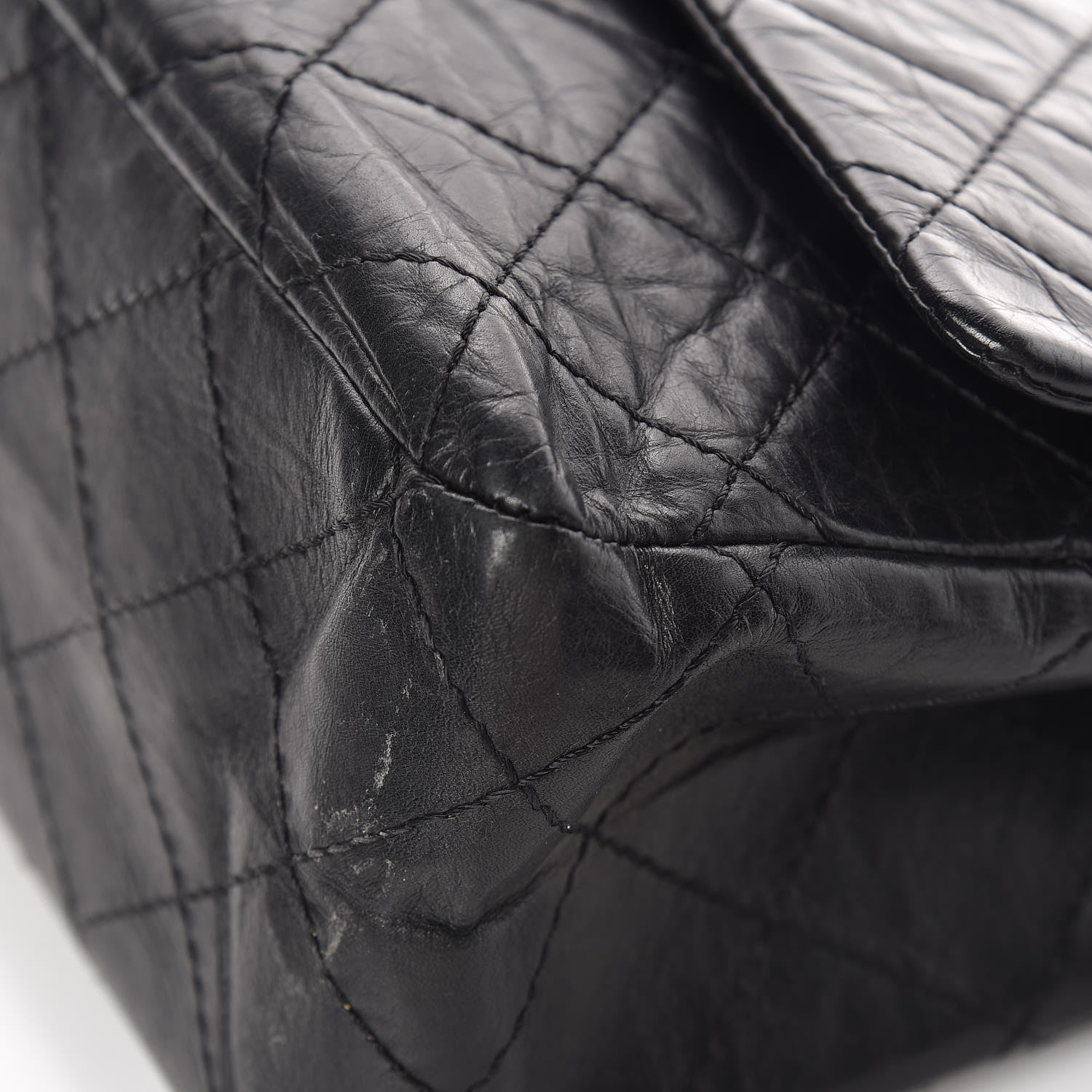Chanel Aged Calfskin Quilted 2.55 Reissue 227 Flap Black 12 of 15