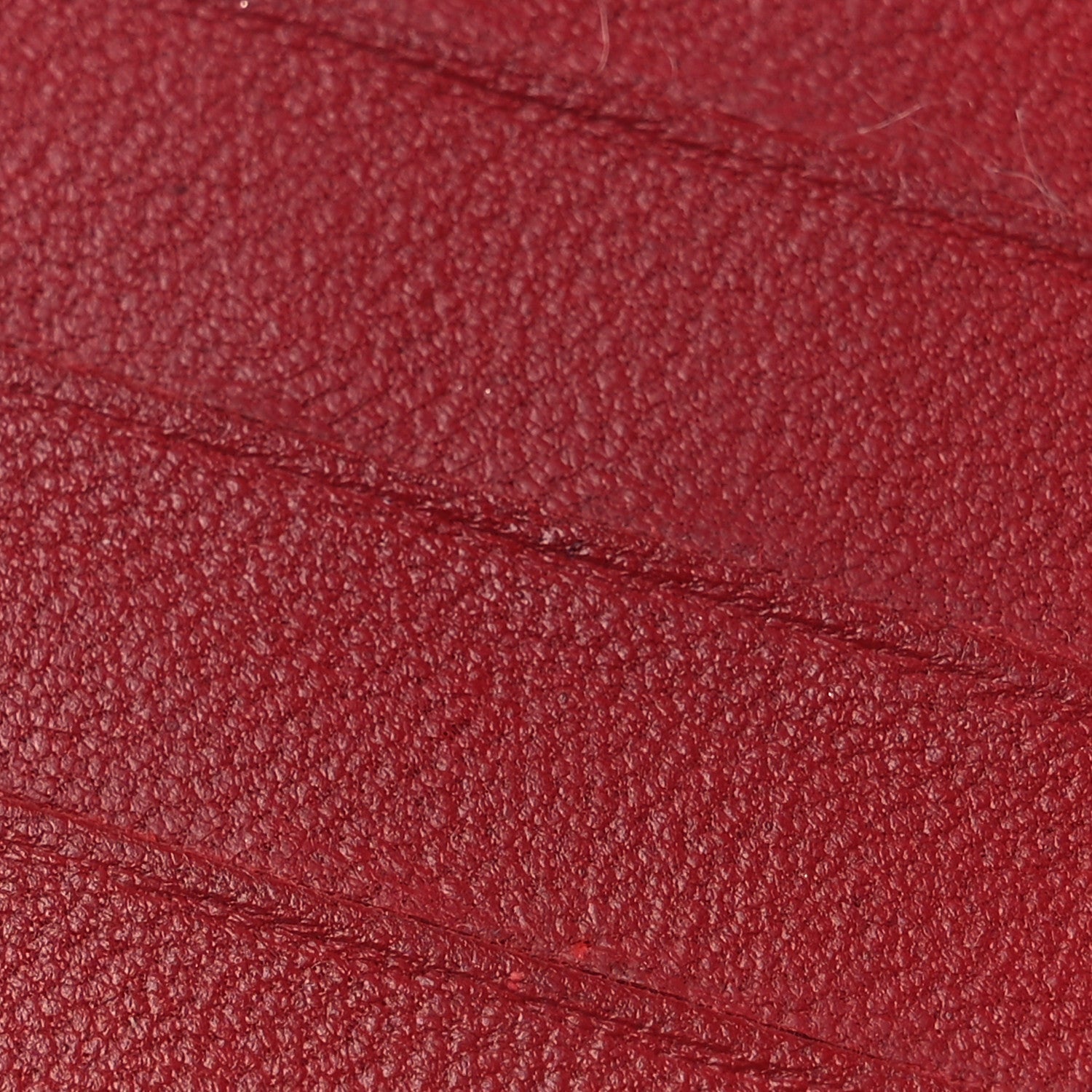Chanel Lambskin Camellia Embossed Yen Wallet Dark Red 9 of 9
