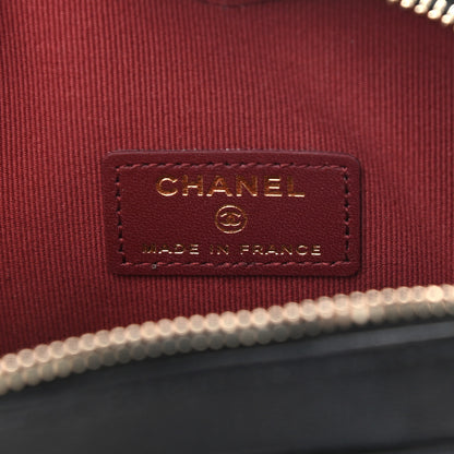 Chanel Lambskin Quilted CC In Love Heart Clutch With Chain Black 6 of 11