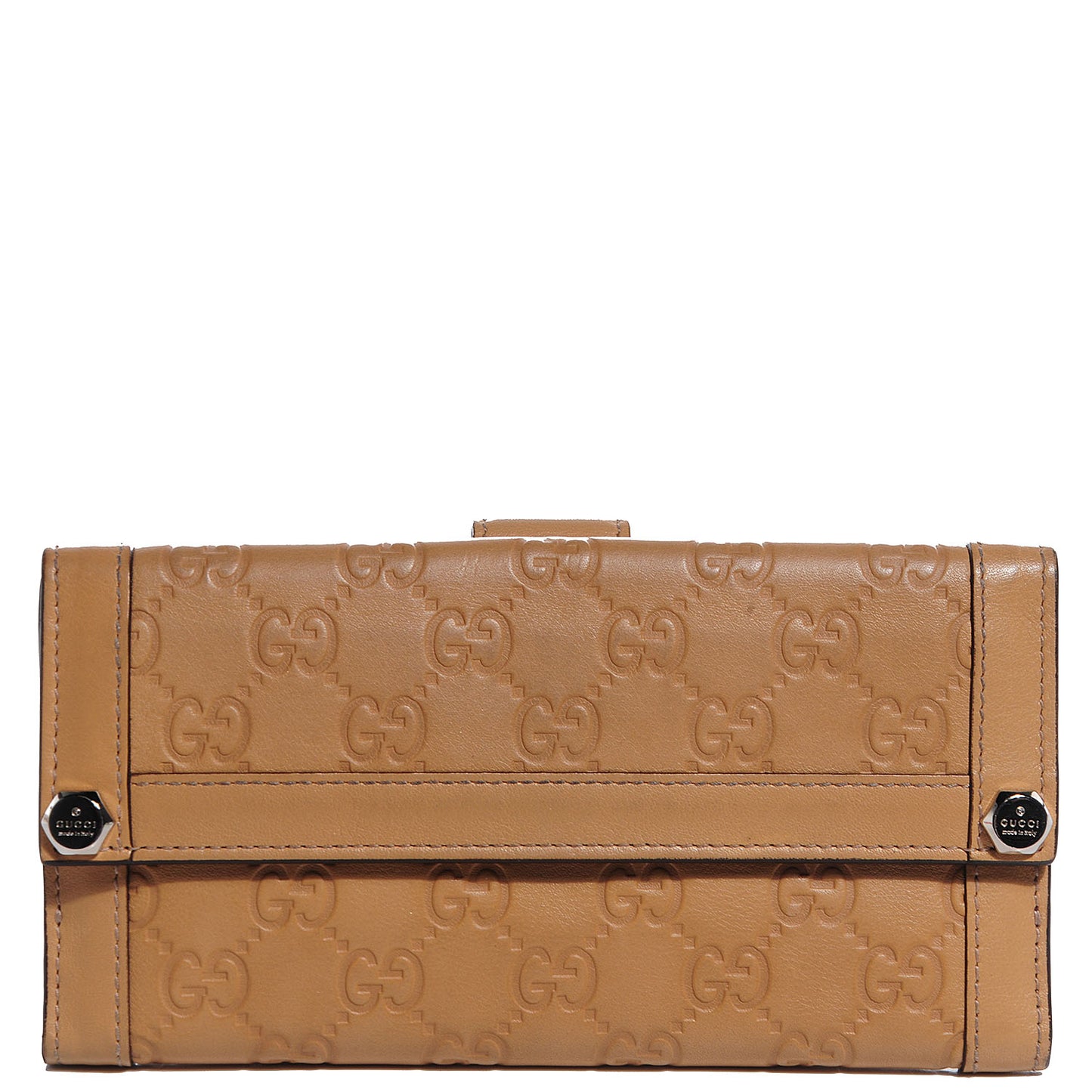 Guccissima Continental Charmy Wallet Beige