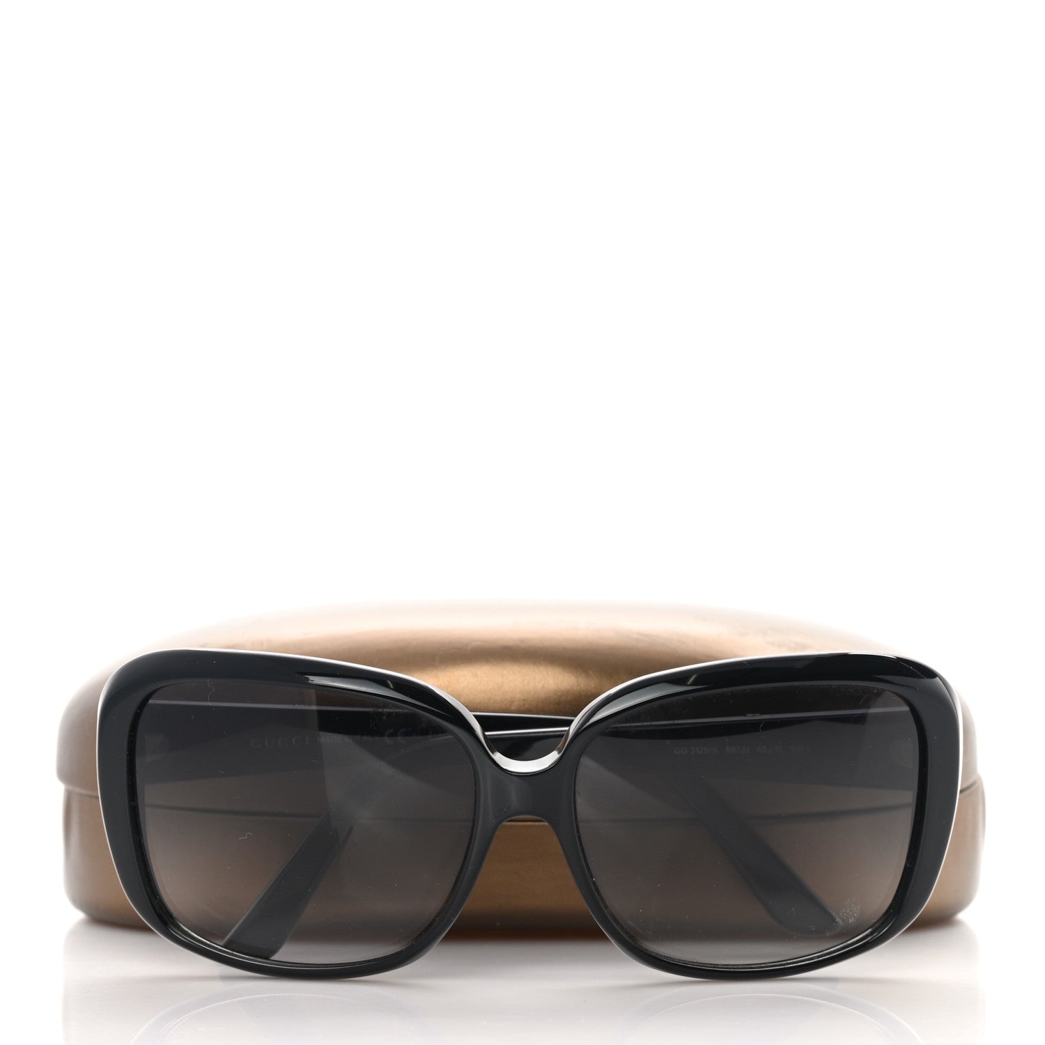 Gucci Acetate Oversize Square Frame Sunglasses GG3125S Black 10 of 10