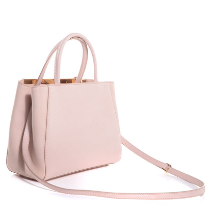 Fendi Vitello Elite Flamingo Petite 2Jours Tote Rosa Plaster 3 of 9