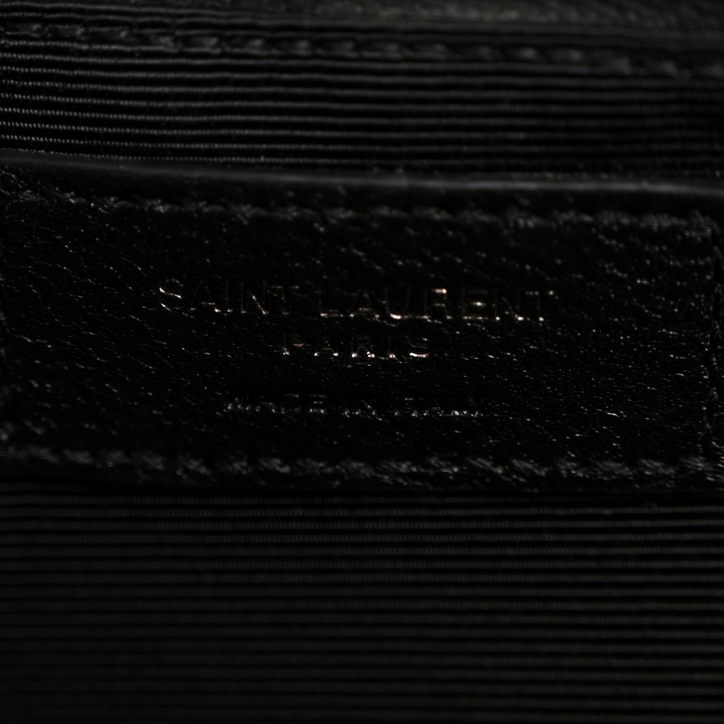Grain De Poudre Textured Mixed Matelasse Large Triquilt Monogram Monochrome Satchel Black