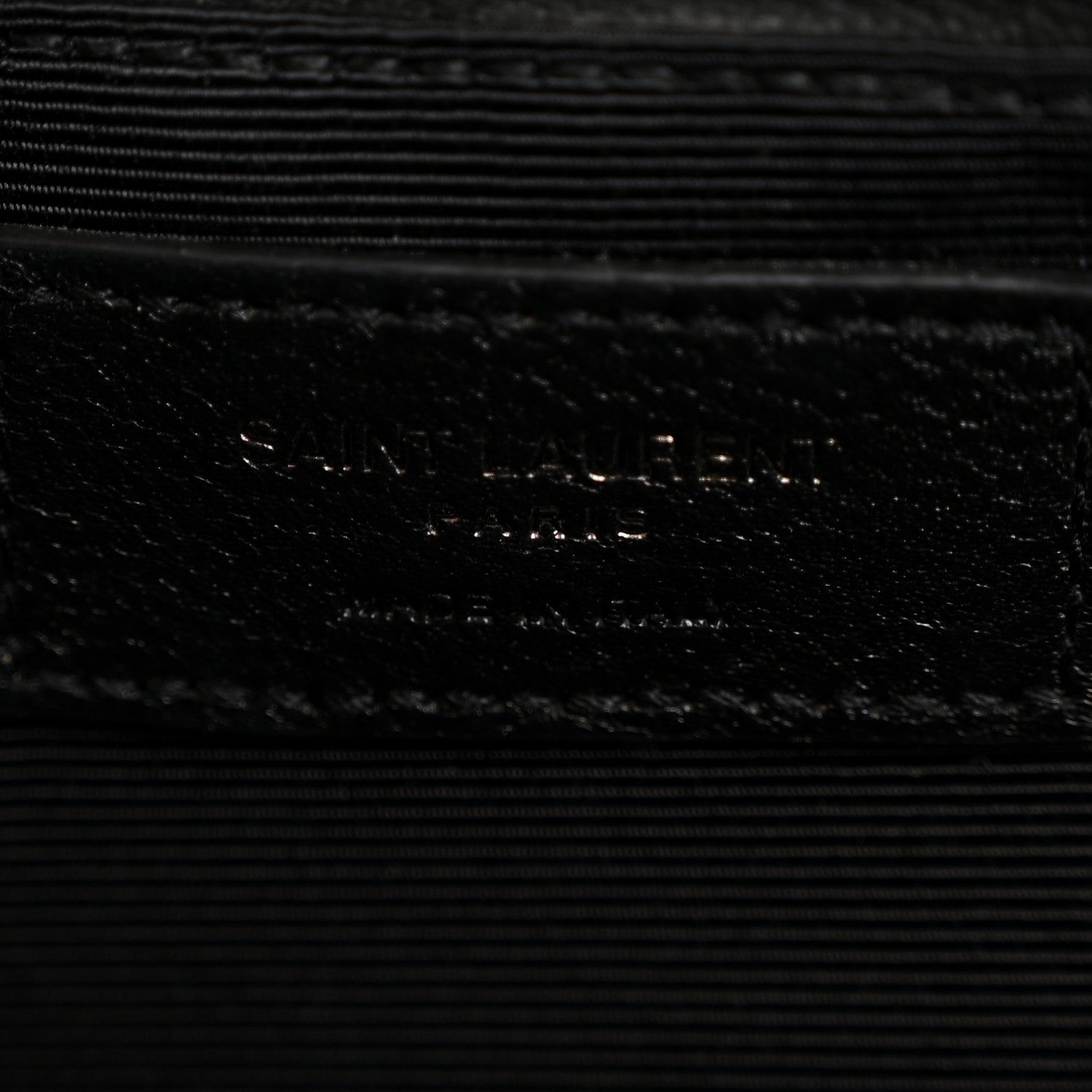 Saint Laurent Grain De Poudre Textured Mixed Matelasse Large Triquilt Monogram Monochrome Satchel Black 6 of 15