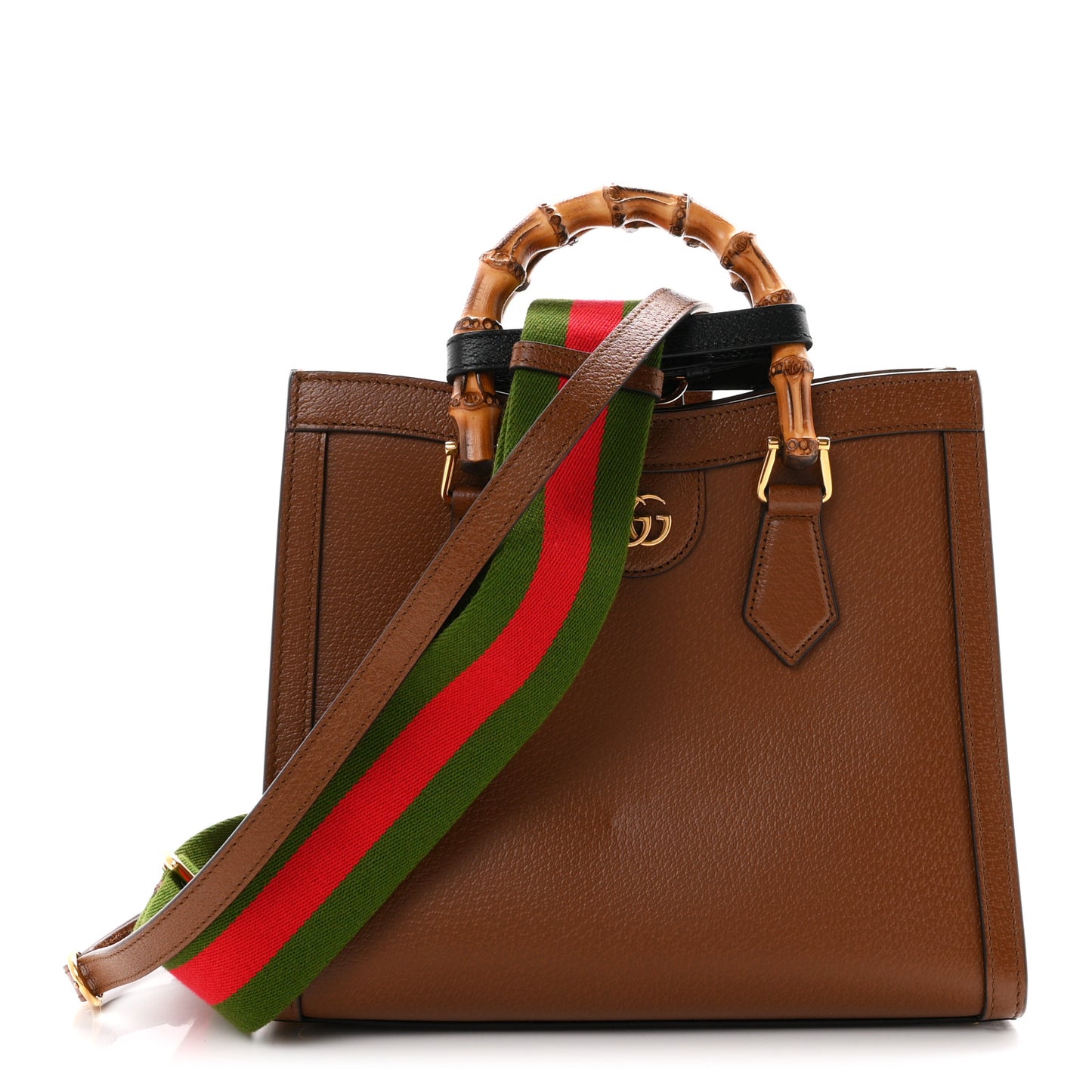 Wonka Grain Calfskin Small Diana Tote Bag Cuir Black