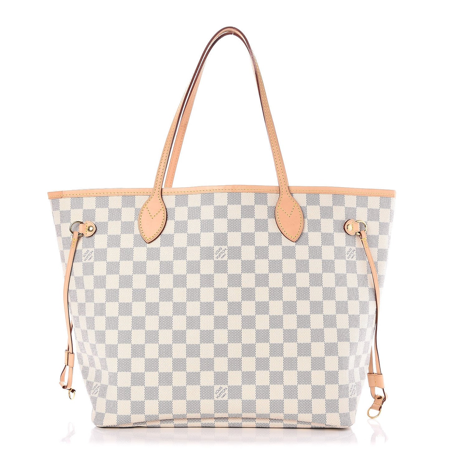 Damier Azur Neo Neverfull MM Rose Ballerine