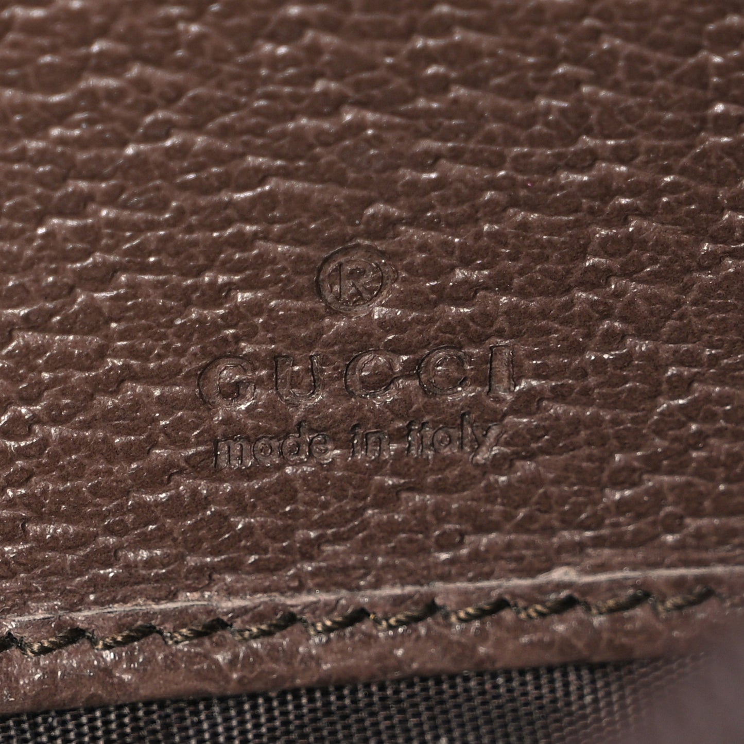 GG Supreme Monogram Web Ophidia Continental Wallet Brown