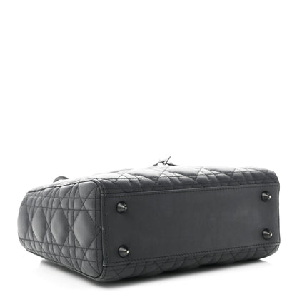 Christian Dior Ultra Matte Calfskin Cannage Small My ABCDior Lady Dior Black 4 of 10
