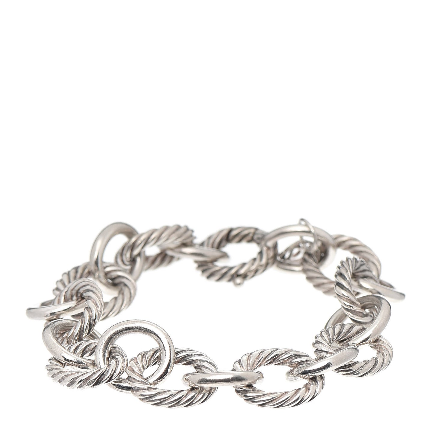 Sterling Silver 12mm Large Oval Link Bracelet