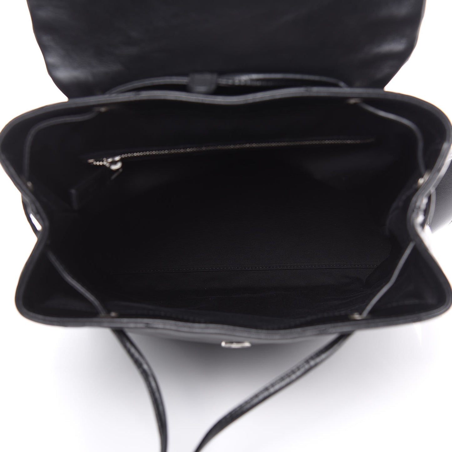 Calfskin Y Quilted Monogram Medium Loulou Backpack Black