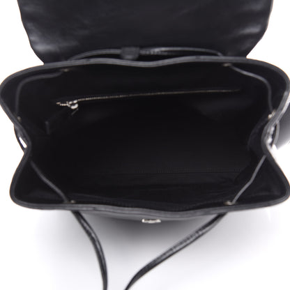 Saint Laurent Calfskin Y Quilted Monogram Medium Loulou Backpack Black 5 of 10