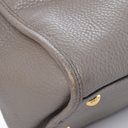 Prada Vitello Daino Shopping Satchel Argilla 12 of 18