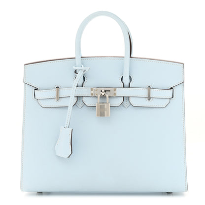 Hermes Epsom Birkin Sellier 25 Bleu Brume 1 of 11