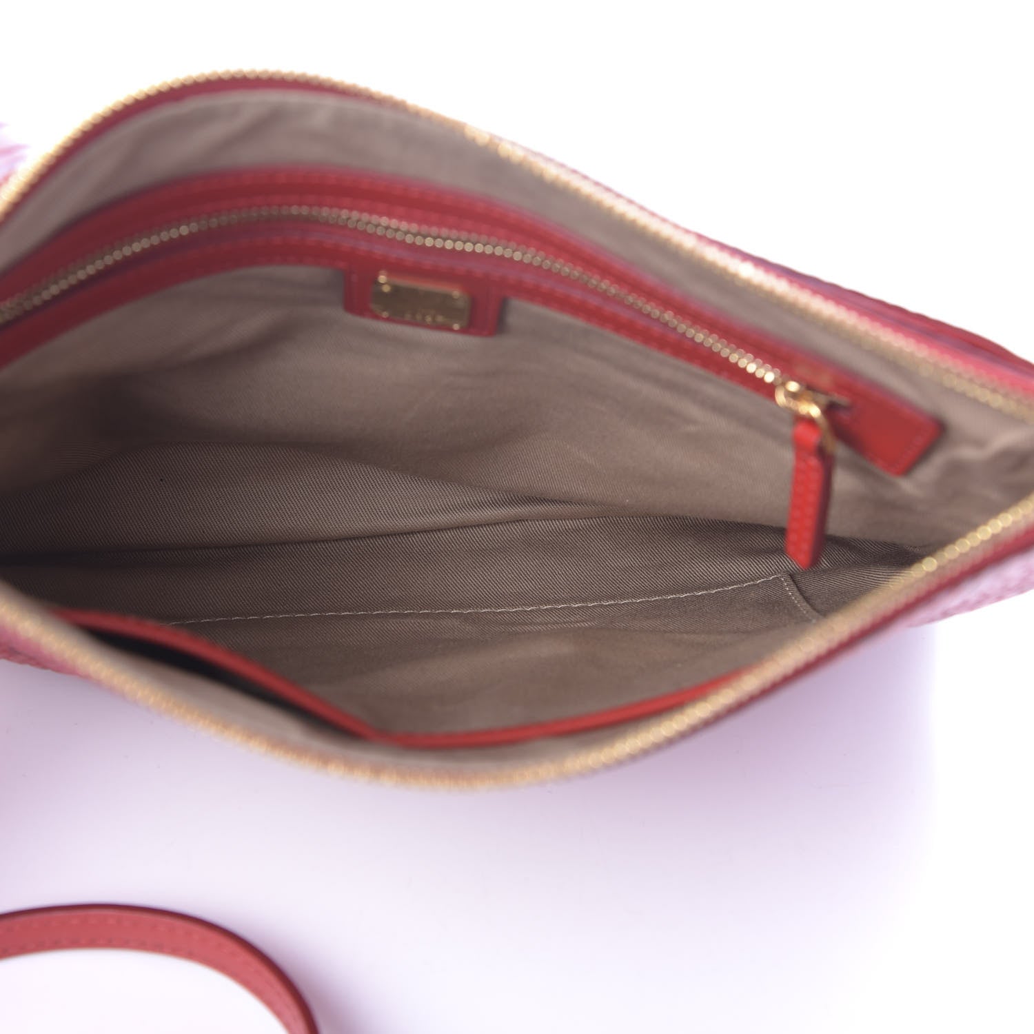 MCM Visetos Medium Crossbody Pouch Ruby Red 5 of 10