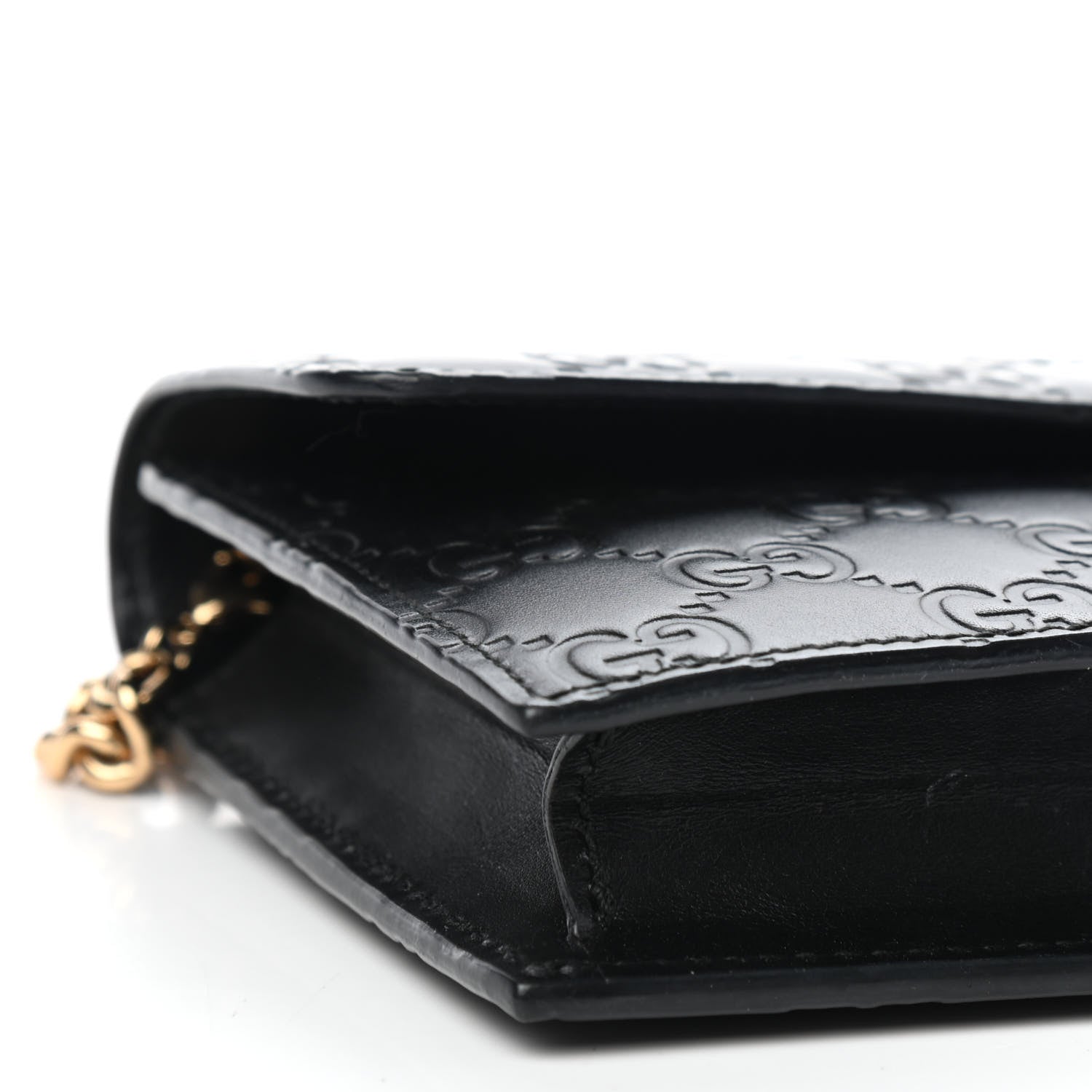Gucci Guccissima Icon Chain Wallet Black 7 of 8