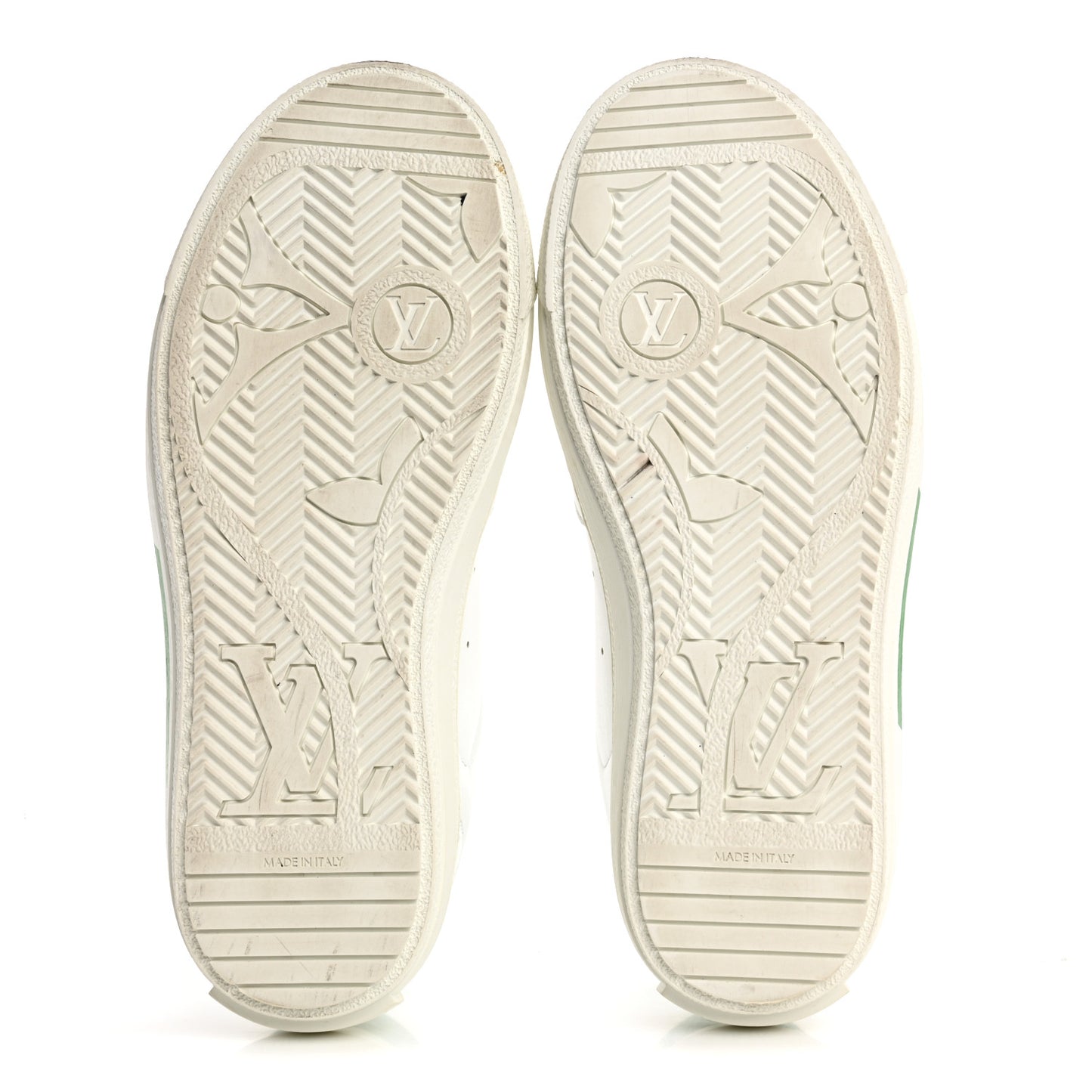 Calfskin Womens Charlie Sneakers 36.5 White Green