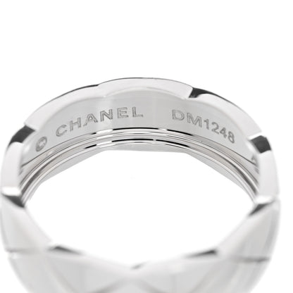 Chanel 18K White Gold Small Coco Crush Ring 53 6.5 4 of 5