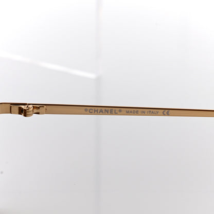 Chanel CC Oval Sunglasses 4013 Gold 6 of 9