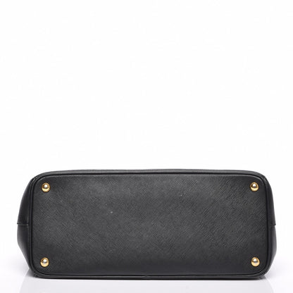 Prada Saffiano Lux Large Double Zip Tote Nero Black 4 of 7