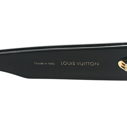 Louis Vuitton Acetate Swarovski Crystal Cyclone Sunglasses Z1547E Black 6 of 7