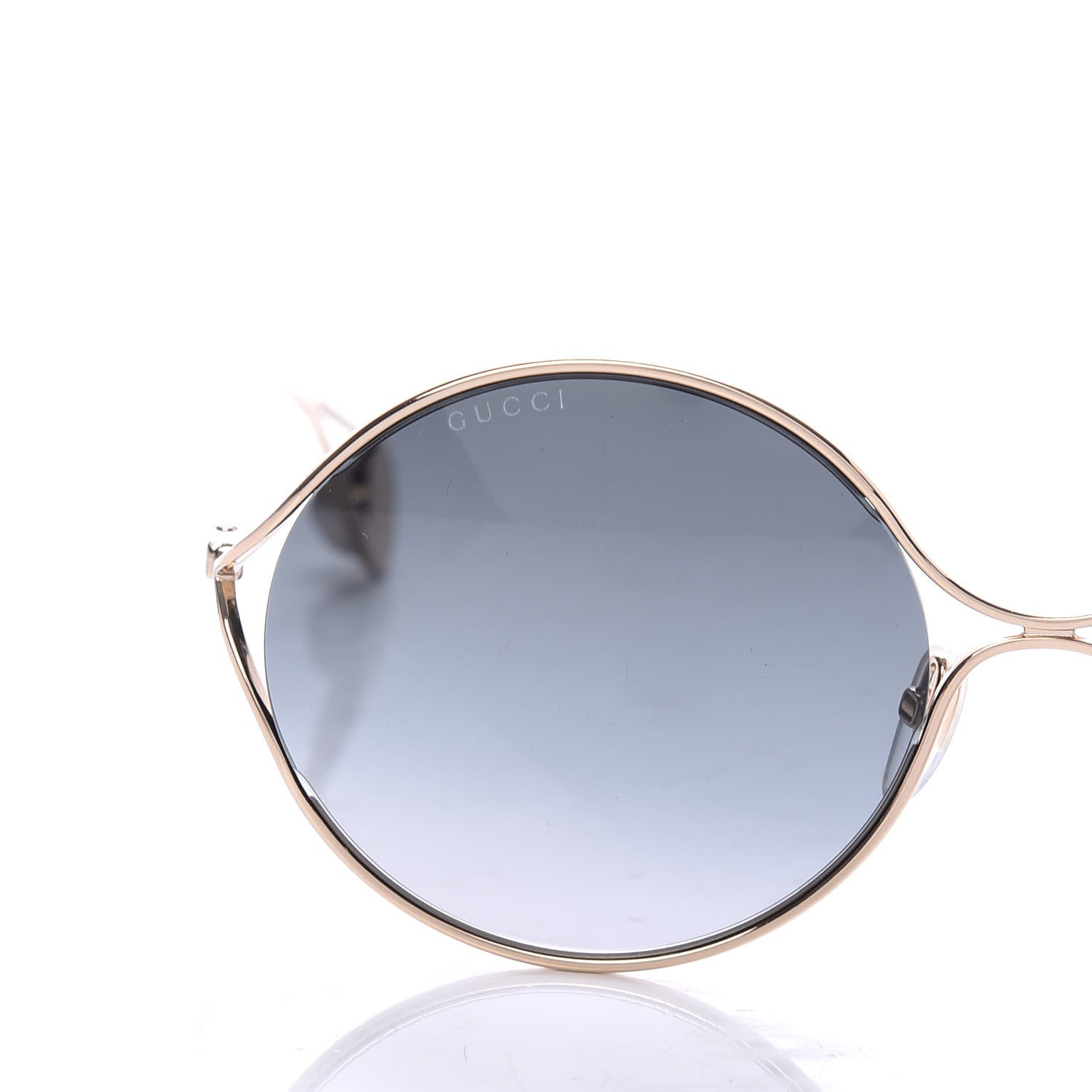 Gucci Round Pearl Tip Sunglasses GG0253S Gold 7 of 8