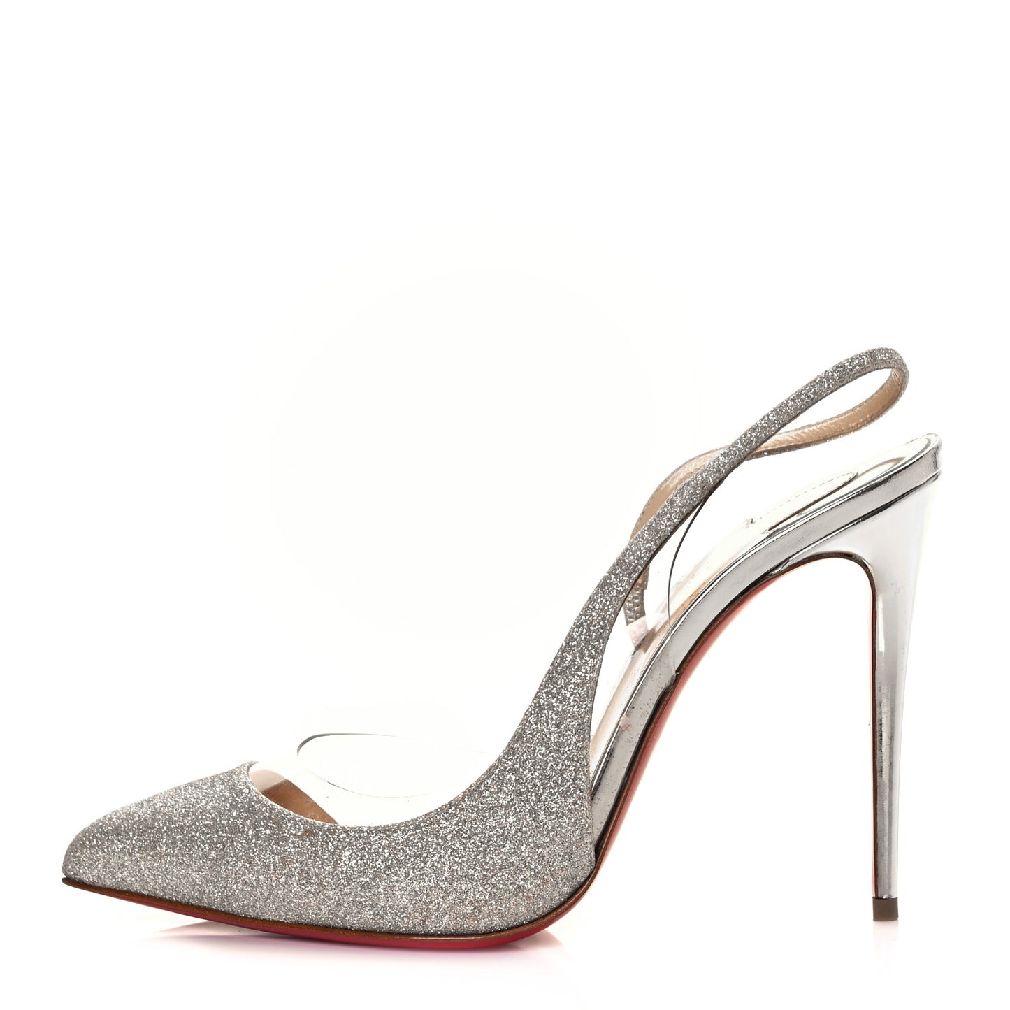 Mini Glitter PVC Specchio Optisexy 100 Pumps 38 Ivory Light Gold