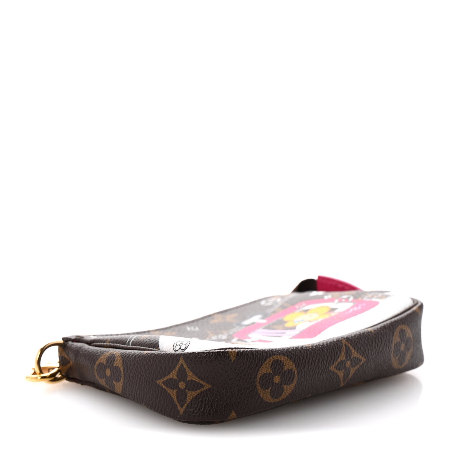 Monogram 2019 Christmas Animation Mini Courchevel Pochette Accessories Fuchsia