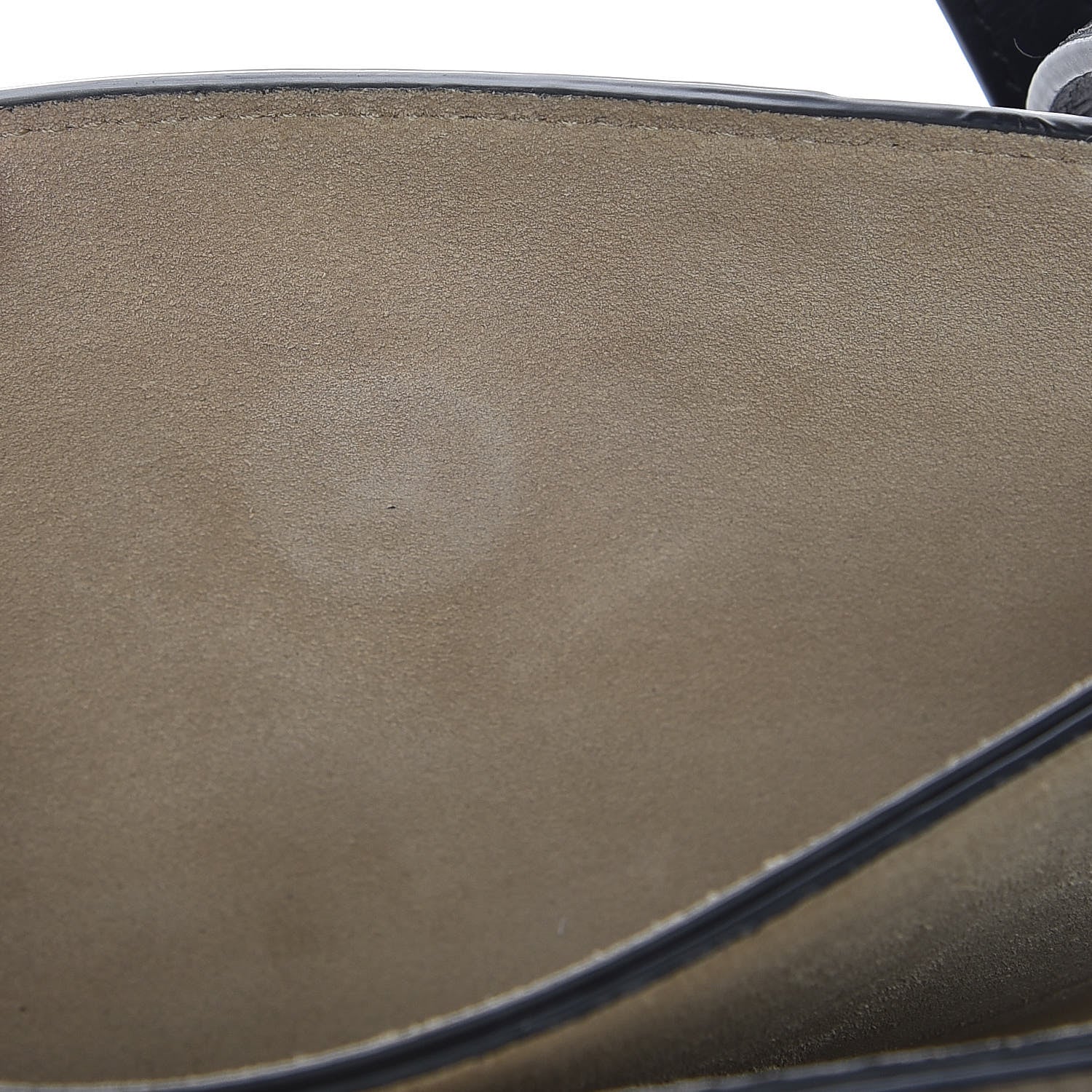 Chloe Suede Calfskin Studded Small Faye Shoulder Bag Black 6 of 11