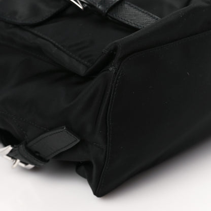Prada Tessuto Nylon Saffiano Small Backpack Black 6 of 7